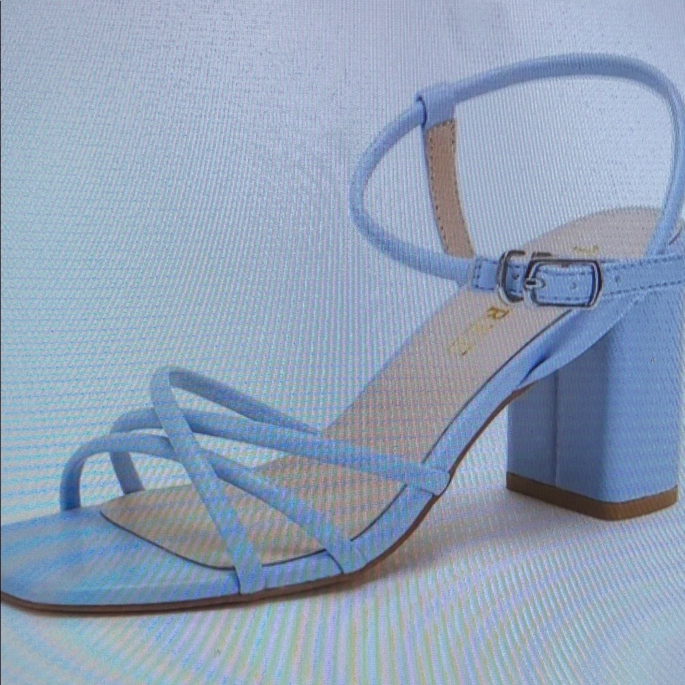 NIB Tinstree Strappy heeled Sandals size 7 blue